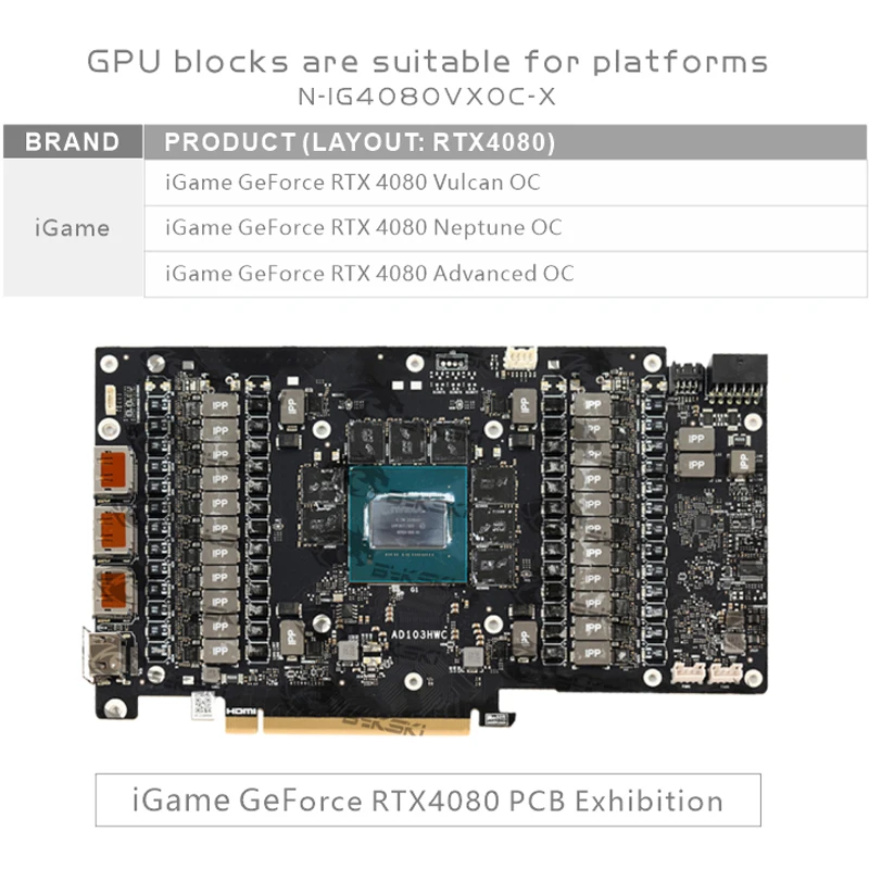 Bykski N-IG4080VXOC-X GPU Bloc - огляд і ціна Rtx 4080 Water Cooling Block
