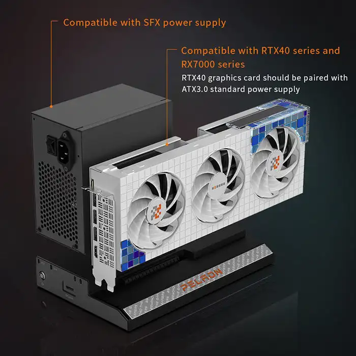 PELADN Link S-2 Graphics Card  - огляд і ціна Oculink Gpu Dock Station
